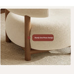 Modern Cashmere Upholstered Chair with Solid Wood Legs - Stylish Leathaire Accent Seating for Living Room hch-3088