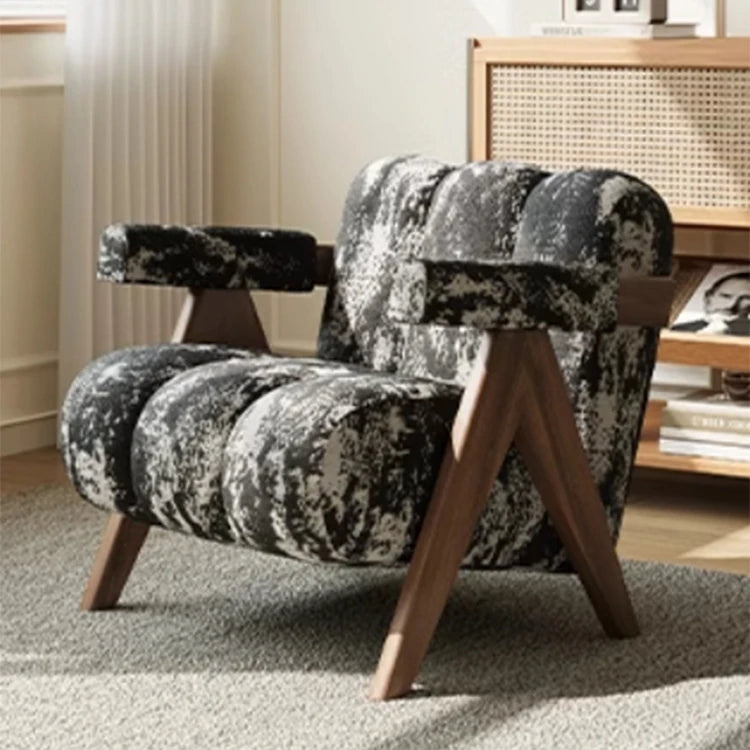 Stylish Leathaire Armchair with Solid Wood Frame - Modern Lounge Furniture for Your Home hch-3089