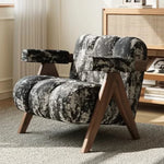 Stylish Leathaire Armchair with Solid Wood Frame - Modern Lounge Furniture for Your Home hch-3089