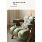 Stylish Leathaire Armchair with Solid Wood Frame - Modern Lounge Furniture for Your Home hch-3089