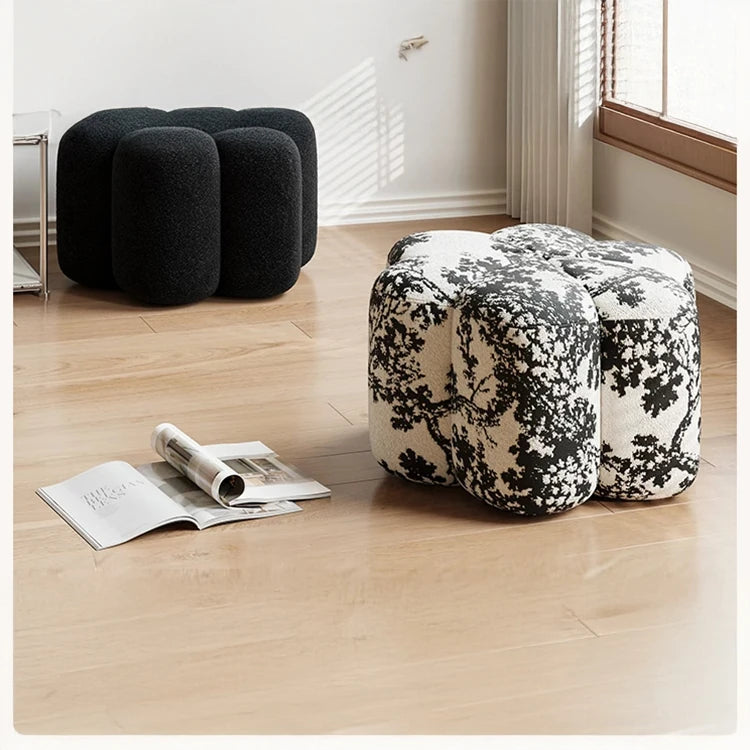Stylish Cashmere Stool in Unique Floral Design - Perfect for Modern Interiors hch-3090
