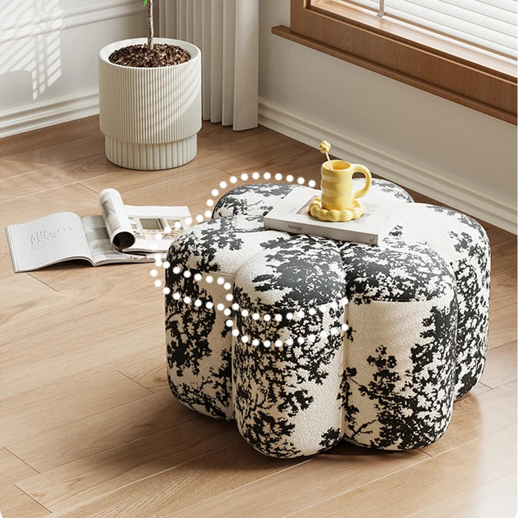 Stylish Cashmere Stool in Unique Floral Design - Perfect for Modern Interiors hch-3090