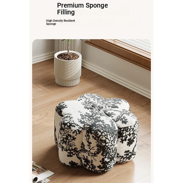 Stylish Cashmere Stool in Unique Floral Design - Perfect for Modern Interiors hch-3090