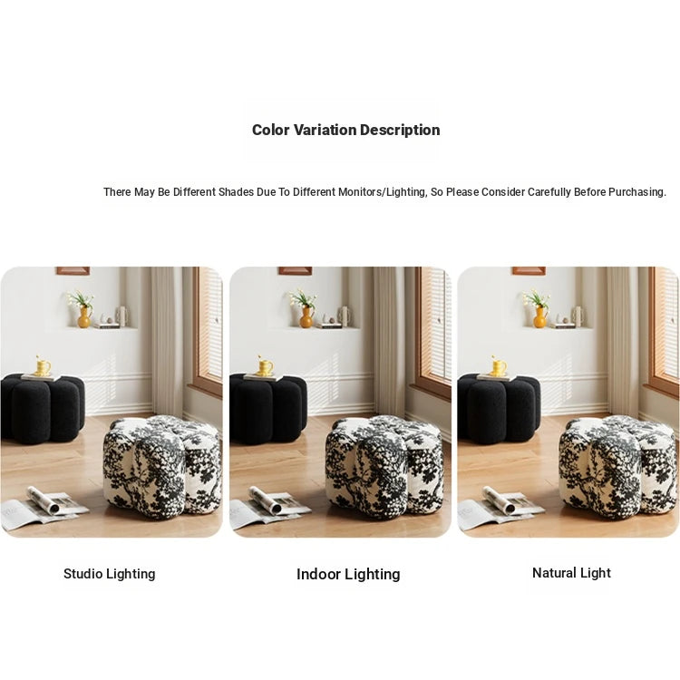 Stylish Cashmere Stool in Unique Floral Design - Perfect for Modern Interiors hch-3090