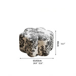 Stylish Cashmere Stool in Unique Floral Design - Perfect for Modern Interiors hch-3090