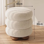 Stylish Solid Wood Cashmere Stool - Modern Comfort for Your Home Décor hch-3091