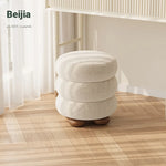 Stylish Solid Wood Cashmere Stool - Modern Comfort for Your Home Décor hch-3091