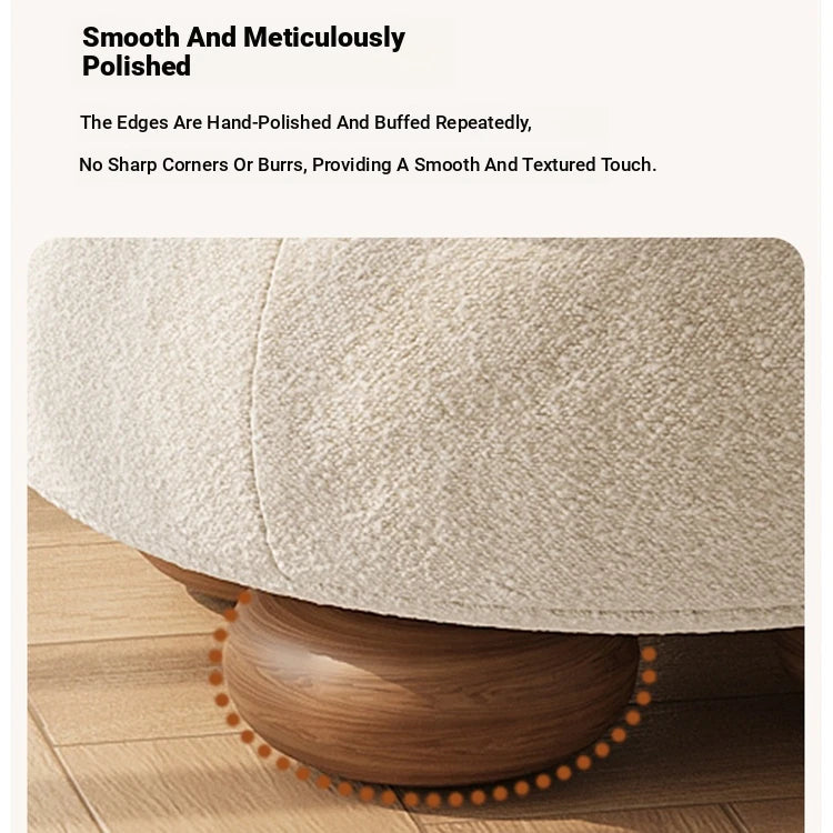 Stylish Solid Wood Cashmere Stool - Modern Comfort for Your Home Décor hch-3091