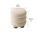 Stylish Solid Wood Cashmere Stool - Modern Comfort for Your Home Décor hch-3091