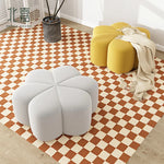 Stylish Leathaire Stool Set for Modern Living Room - Multi-Color Accent Seating hch-3092