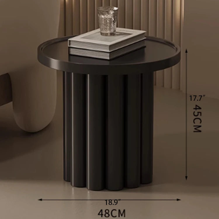 Modern Round Coffee Table - Elegant White Design for Living Room Décor hch-3093