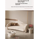 Modern Round Coffee Table - Elegant White Design for Living Room Décor hch-3093