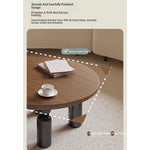 Solid Wood Coffee Table Set - Modern Round Design for Living Room - Stylish and Functional Centerpiece - Durable & Elegant End Tables hch-3095