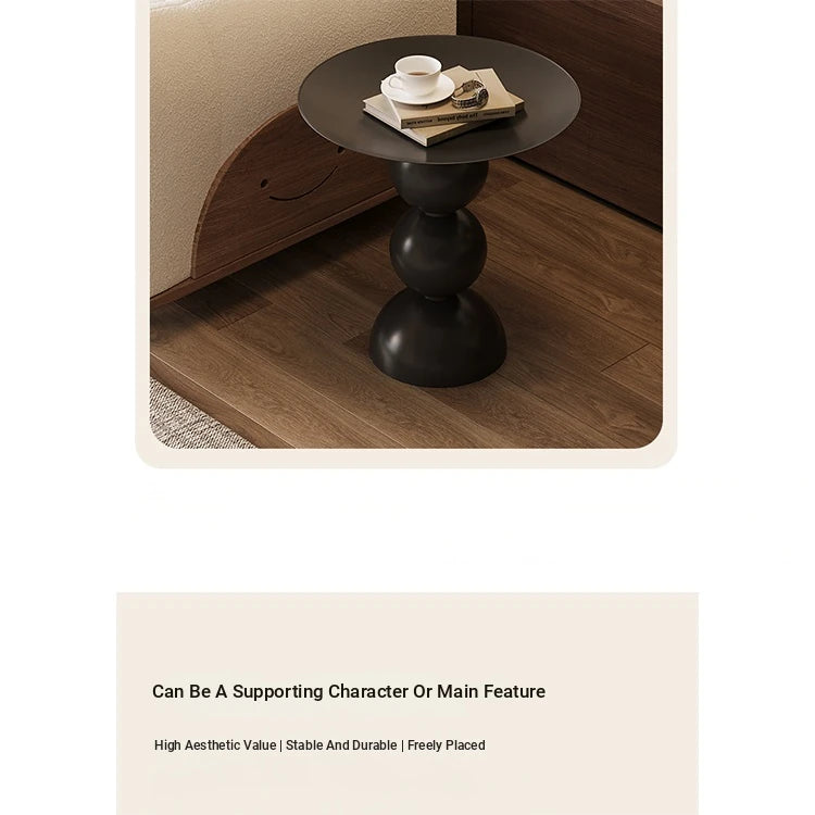 Sleek Modern Black Coffee Table with Unique Bubble Design for Stylish Living Spaces hch-3096
