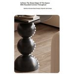 Sleek Modern Black Coffee Table with Unique Bubble Design for Stylish Living Spaces hch-3096