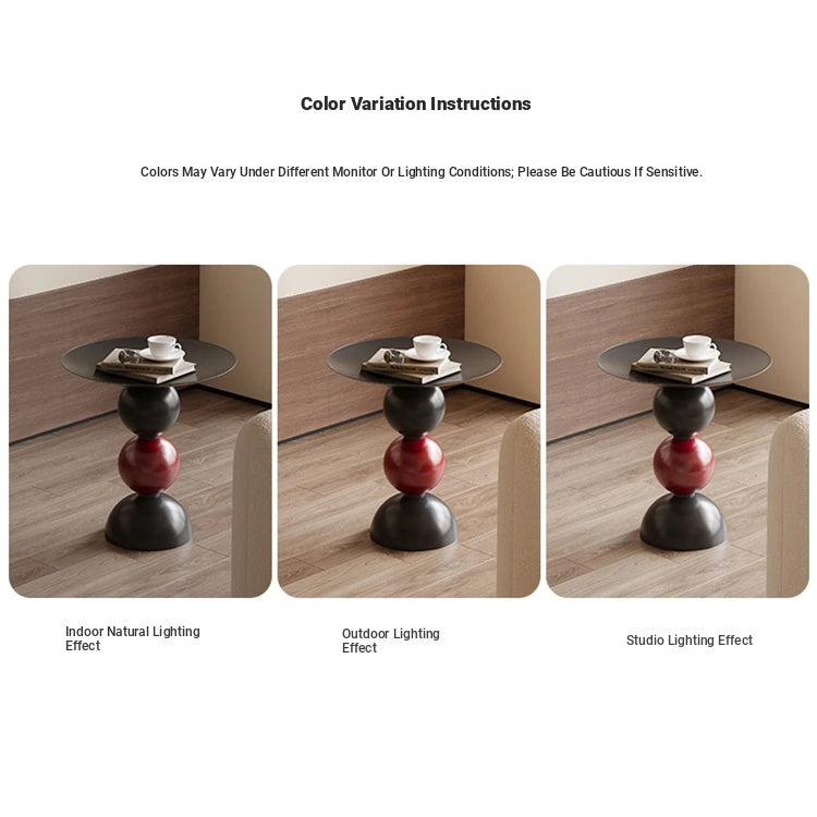 Sleek Modern Black Coffee Table with Unique Bubble Design for Stylish Living Spaces hch-3096