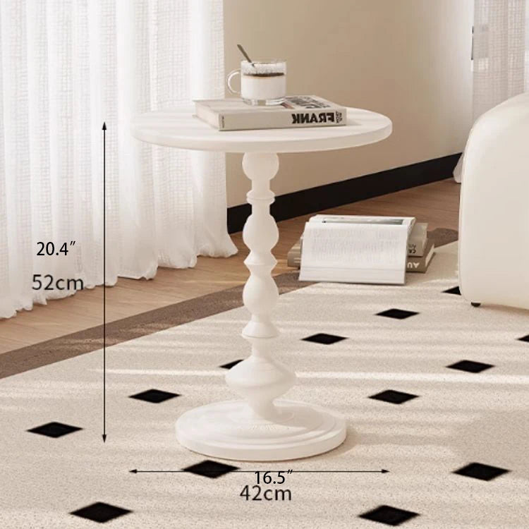 Elegant Round Coffee Table with Stylish Pedestal Base - Modern Living Room Accent Table hch-3097