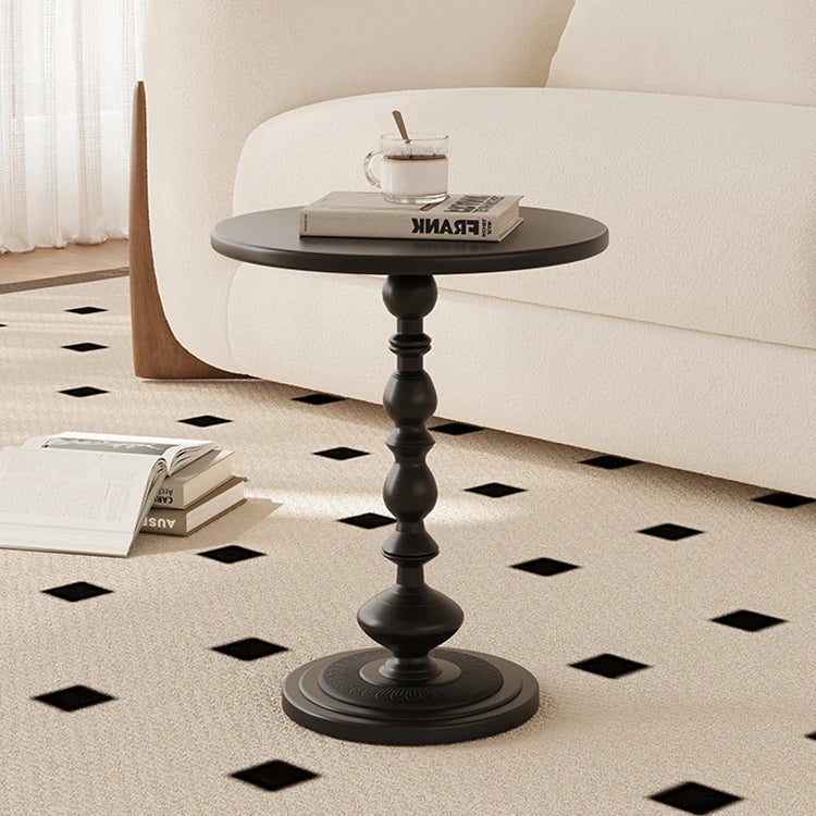 Elegant Round Coffee Table with Stylish Pedestal Base - Modern Living Room Accent Table hch-3097