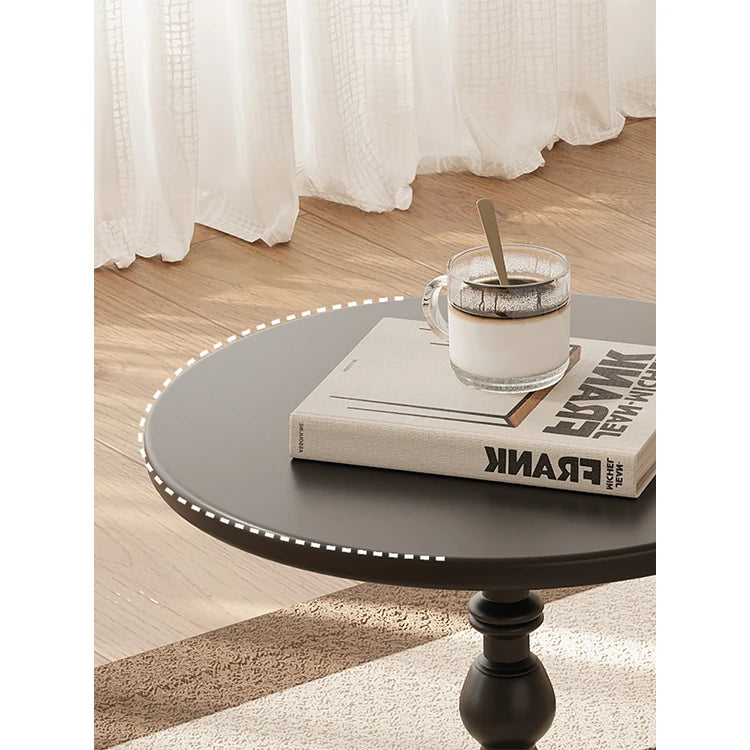 Elegant Round Coffee Table with Stylish Pedestal Base - Modern Living Room Accent Table hch-3097