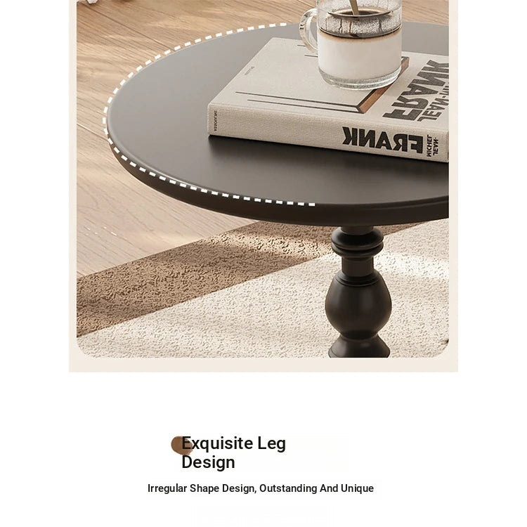 Elegant Round Coffee Table with Stylish Pedestal Base - Modern Living Room Accent Table hch-3097