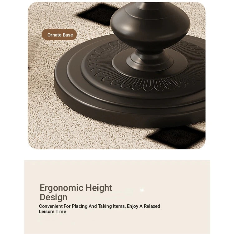Elegant Round Coffee Table with Stylish Pedestal Base - Modern Living Room Accent Table hch-3097