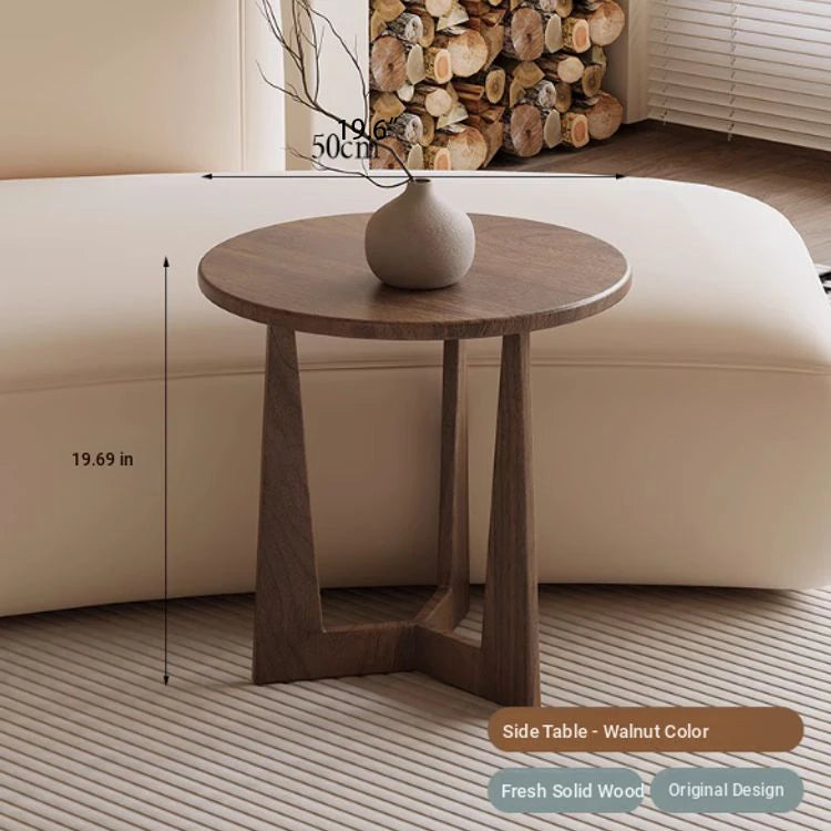 Modern Round Coffee Table Set - Sleek Wood Finish with Stylish Base for Living Room Decor hch-3098