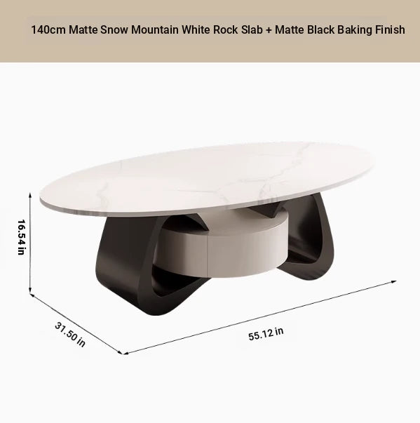 Stylish Sintered Stone Coffee Table with Modern Design for Living Room Elegance hch-3101