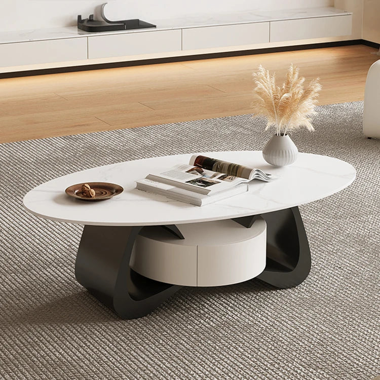 Stylish Sintered Stone Coffee Table with Modern Design for Living Room Elegance hch-3101