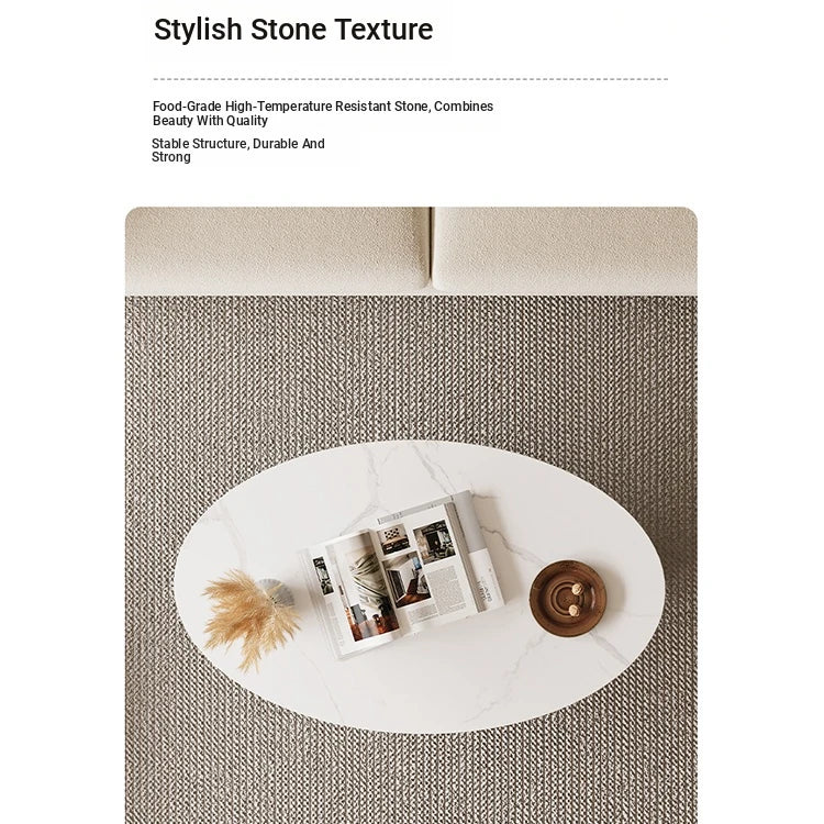 Stylish Sintered Stone Coffee Table with Modern Design for Living Room Elegance hch-3101