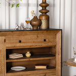 Stylish Rustic TV Cabinet with Chinese Fir & Density Board Finish hdst-4230