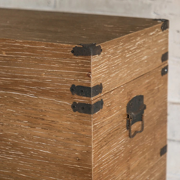 Vintage Chinese Fir Cabinet with Rustic Charm and Storage Drawers hdst-4231