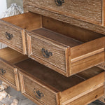 Vintage Chinese Fir Cabinet with Rustic Charm and Storage Drawers hdst-4231