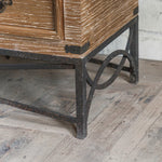 Vintage Chinese Fir Tea Table with Rustic Charm and Elegant Storage Options hdst-4233