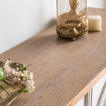 Elegant Pine and Glass Bedside Cupboard - Vintage Style with Ample Storage hdst-4237