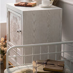 Vintage Pine Tea Table with Intricate Mandala Design - Stylish Small Space Solution hdst-4243