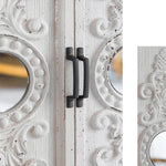 Vintage Charm Cabinet with Intricate Carvings - Chinese Fir and Density Board Design hdst-4255