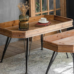 Vintage Chinese Fir Tea Table Set with Sleek Modern Design hdst-4257