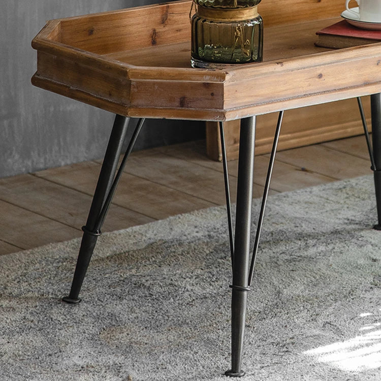 Vintage Chinese Fir Tea Table Set with Sleek Modern Design hdst-4257