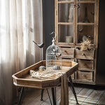 Vintage Chinese Fir Tea Table Set with Sleek Modern Design hdst-4257