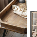 Vintage Chinese Fir Tea Table Set with Sleek Modern Design hdst-4257