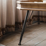 Vintage Chinese Fir Tea Table Set with Sleek Modern Design hdst-4257