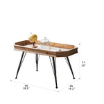 Vintage Chinese Fir Tea Table Set with Sleek Modern Design hdst-4257