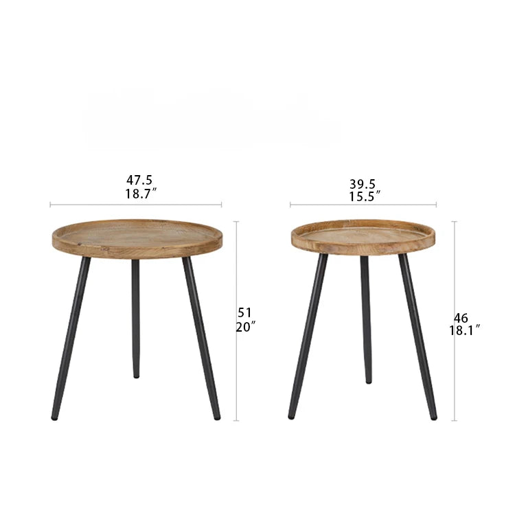 Elegant Chinese Fir Tea Table for Cozy Living Spaces hdst-4259