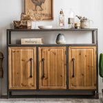 Rustic Chinese Fir Tea Table Set - Stylish and Functional Furniture Accent hdst-4303