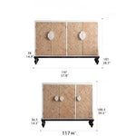 Stylish Chinese Fir Cabinet with Intricate Pattern Design for Elegant Living Spaces hdst-4304