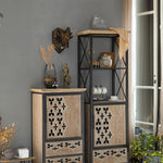 Elegant Chinese Fir Cabinet with Intricate Design - Perfect for Your Living Space hdst-4309