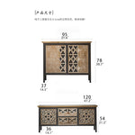 Elegant Chinese Fir Cabinet with Intricate Design - Perfect for Your Living Space hdst-4309