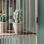 Freestanding Solid Wood Storage Rack with Modern Rustic Design hdst-4310