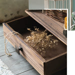 Freestanding Solid Wood Storage Rack with Modern Rustic Design hdst-4310