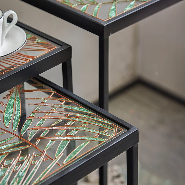 Stylish Tempered Glass Tea Table Set - Perfect for Modern Interiors hdst-4311